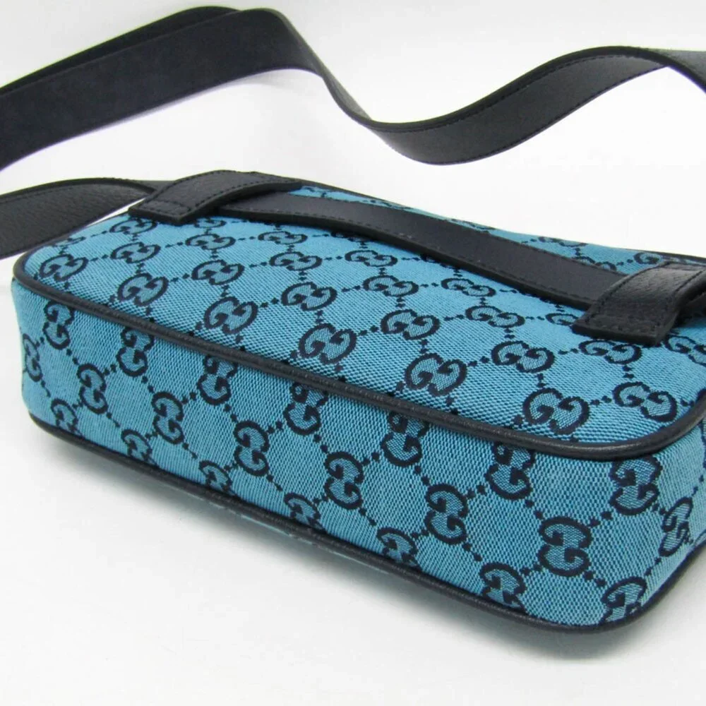 GUCCI Blue Leather Fanny Pack - Picture 4 of 12